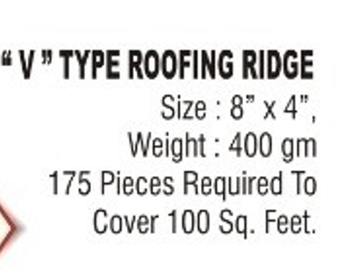 "V" Type Roofing Ridge