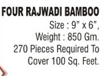 Four Rajwadi Bamboo