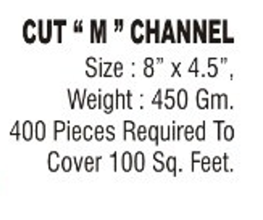 Cut "M" Channel