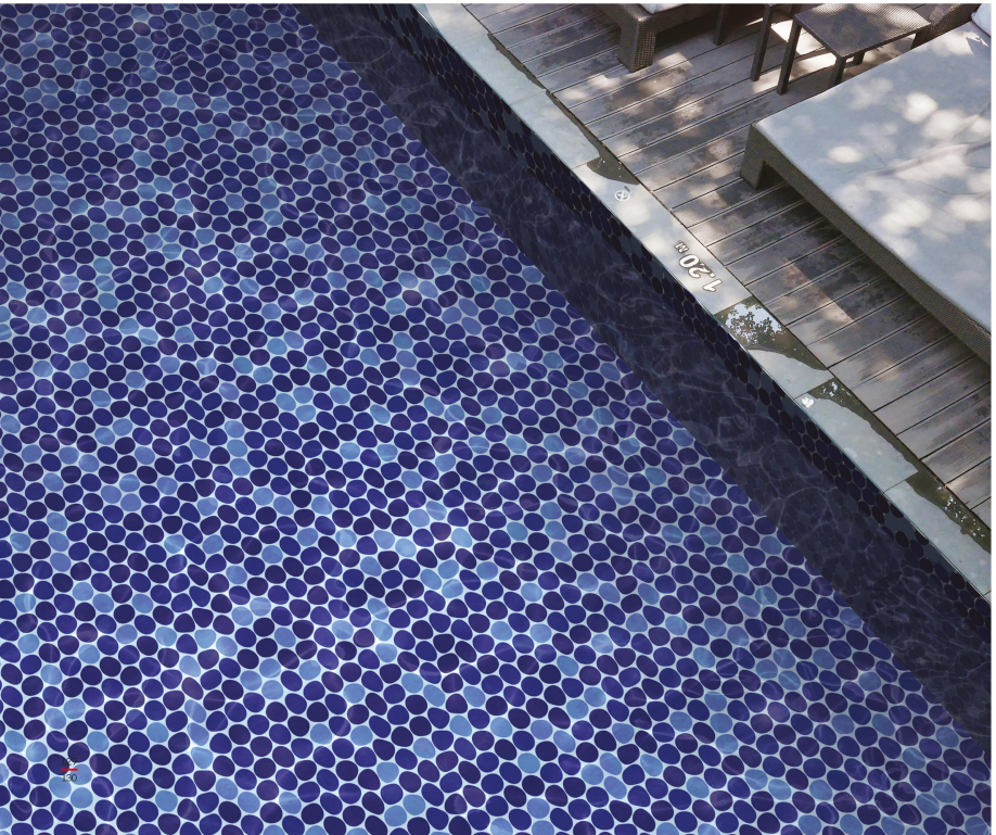 Sapphire Droplets Tile