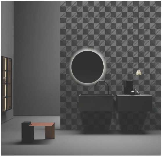 Charcoal Herringbone