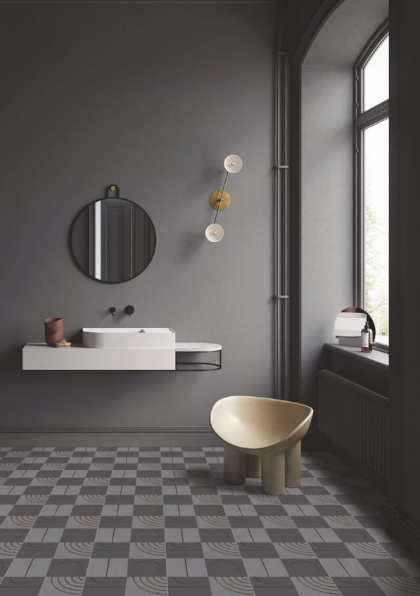 Circular Motif Grey