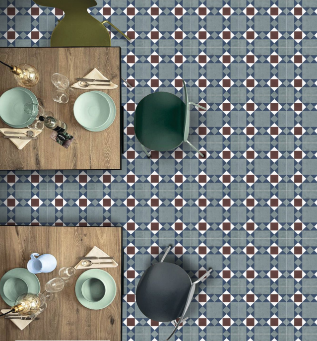 Geometric mosaic grey