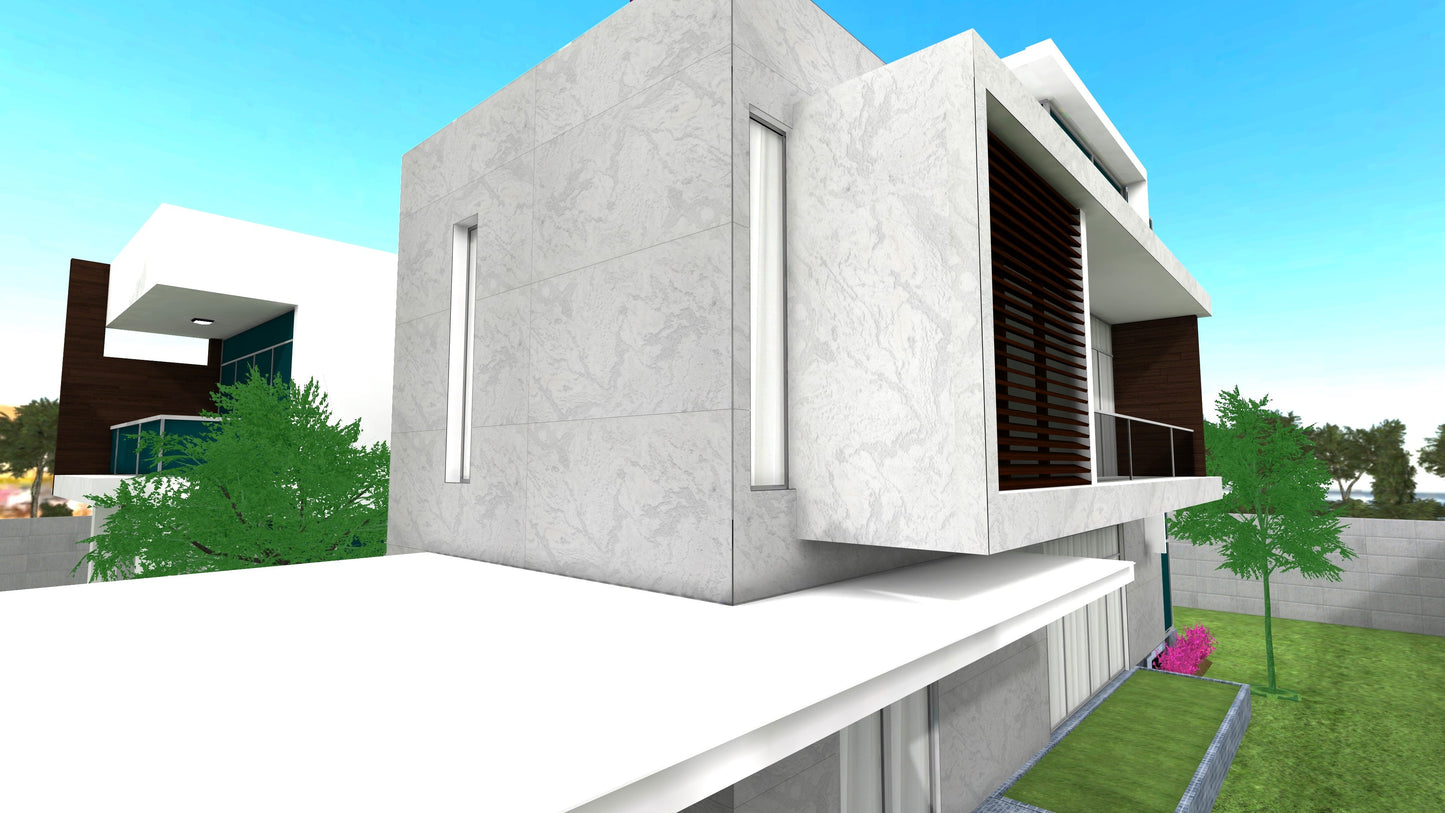 LEATHER WHITE MARBLE