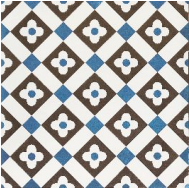 Vintage Bloom Checker