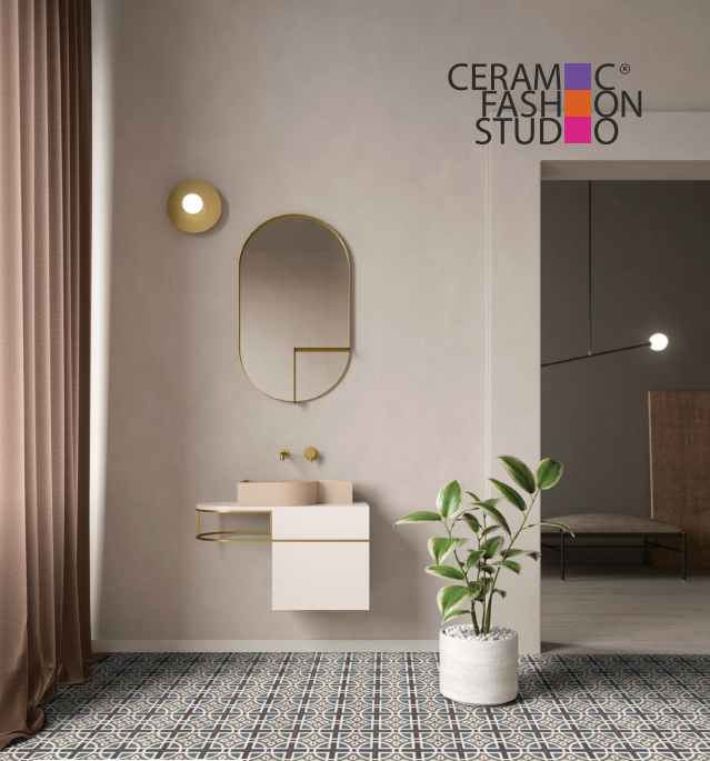 Floral lattice pattern