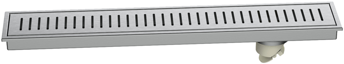 Shower Channel Drain - 300mm(12") - Side Hole