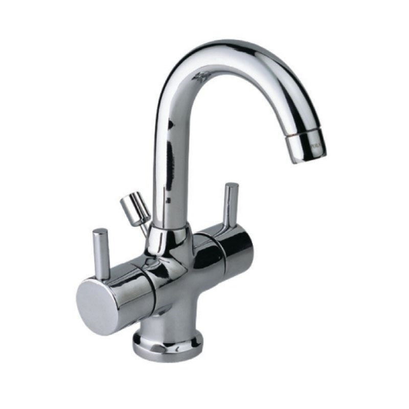 Central Hole Basin Mixer with Round Spout with Popup Waste MAMTA MARBLES