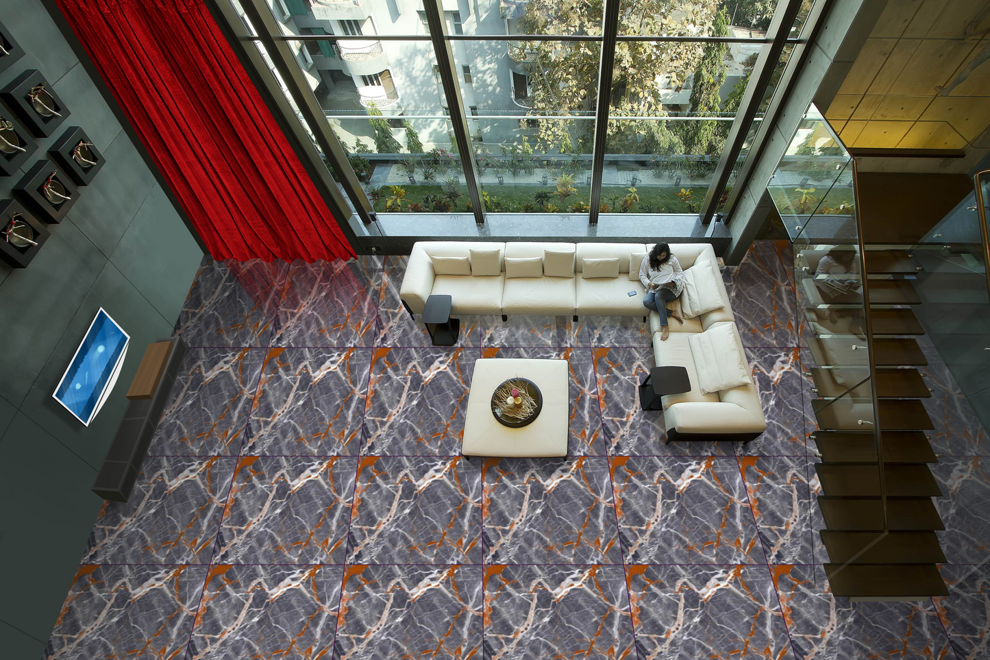 Emprador Oscuro(High Glossy) MAMTA MARBLES