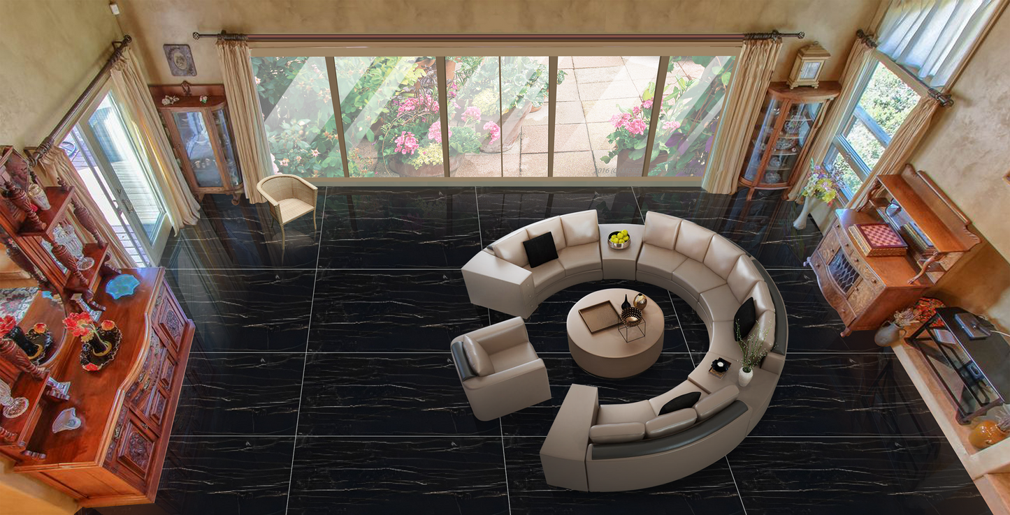 Enorme Lucido Wacom Nero MAMTA MARBLES