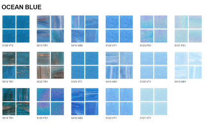 Ocean Blue (Glass Mosaic)