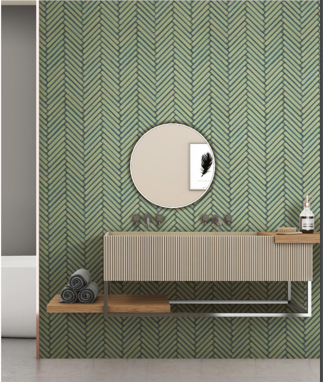 Ivory Herringbone