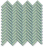 Lime Herringbone