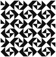 Arabic tessellation BW