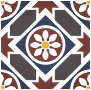 Artisan Floral Emblem Red