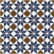 Blue Geometric Diamond