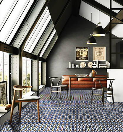Blue Geometric Diamond