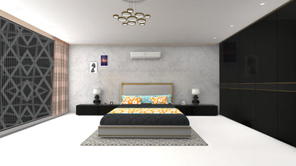 LEATHER WHITE MARBLE