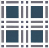 Modern Windowpane Blue
