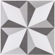 Pinwheel pattern Grey