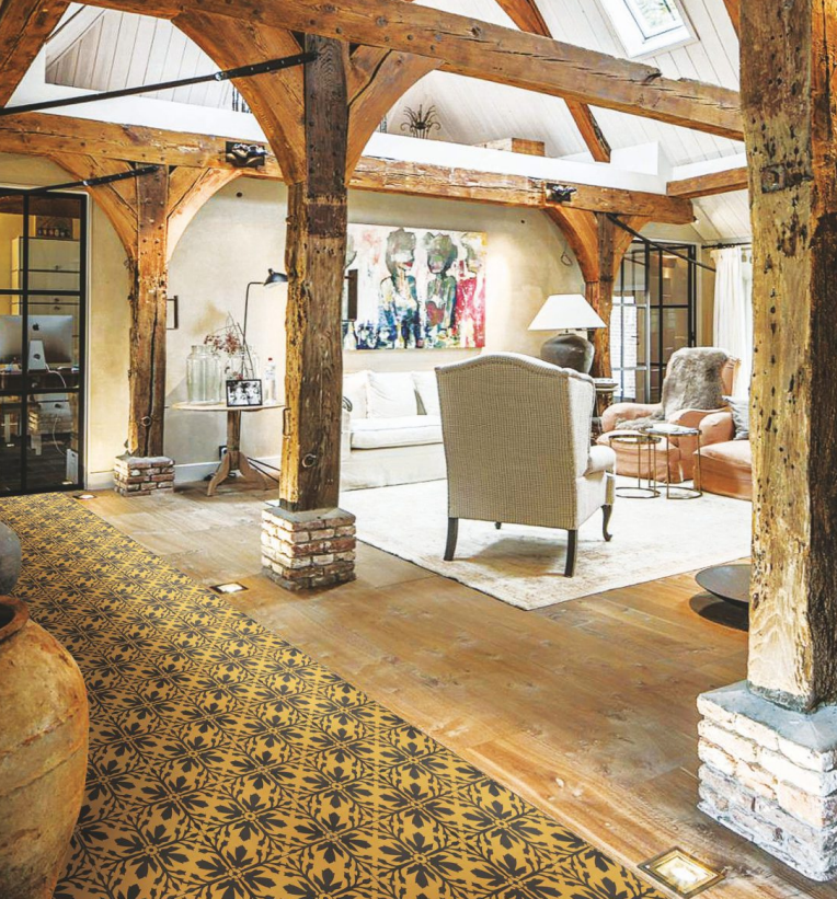 Golden Fleur Tile