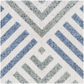 Speckled Chevron Blue
