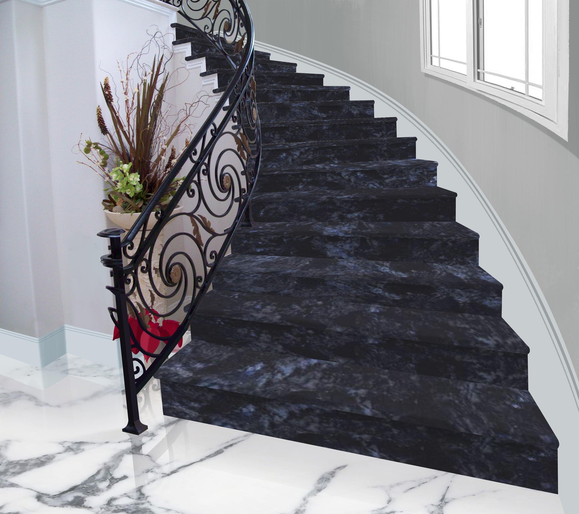 Alexandra Blue MAMTA MARBLES
