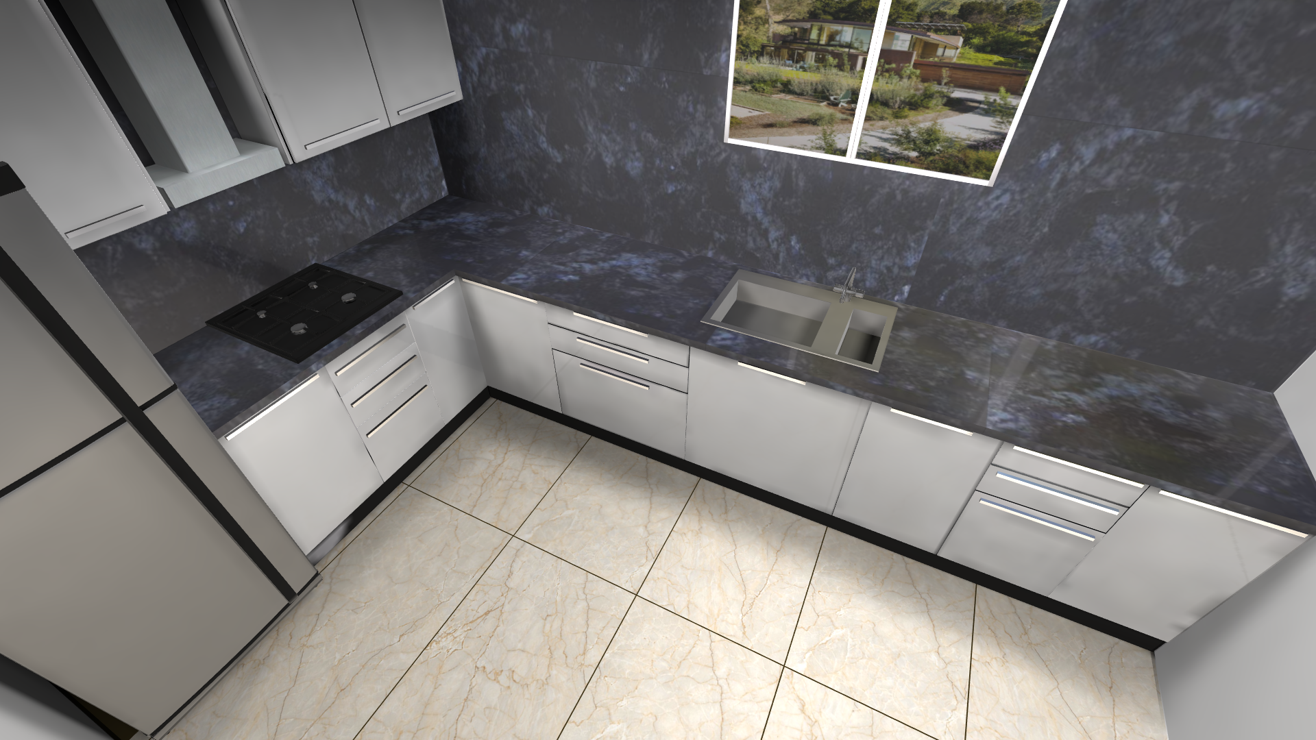 Alexandra Blue MAMTA MARBLES