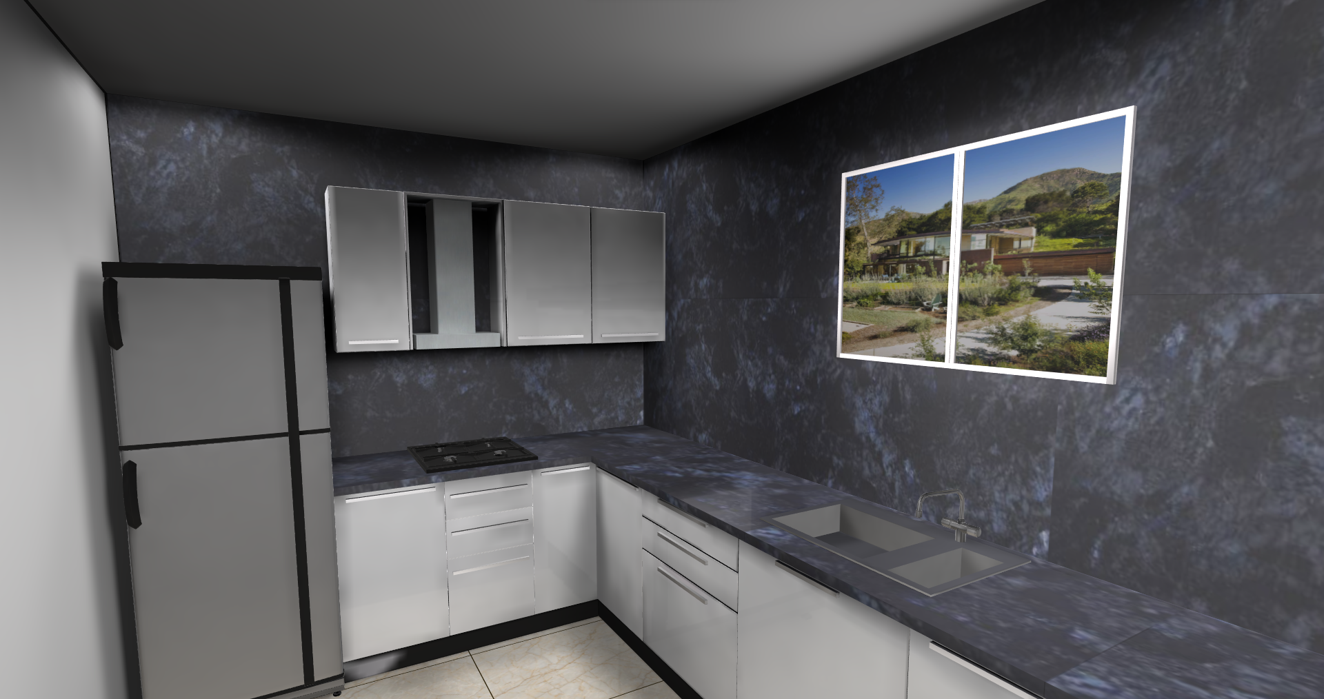 Alexandra Blue MAMTA MARBLES