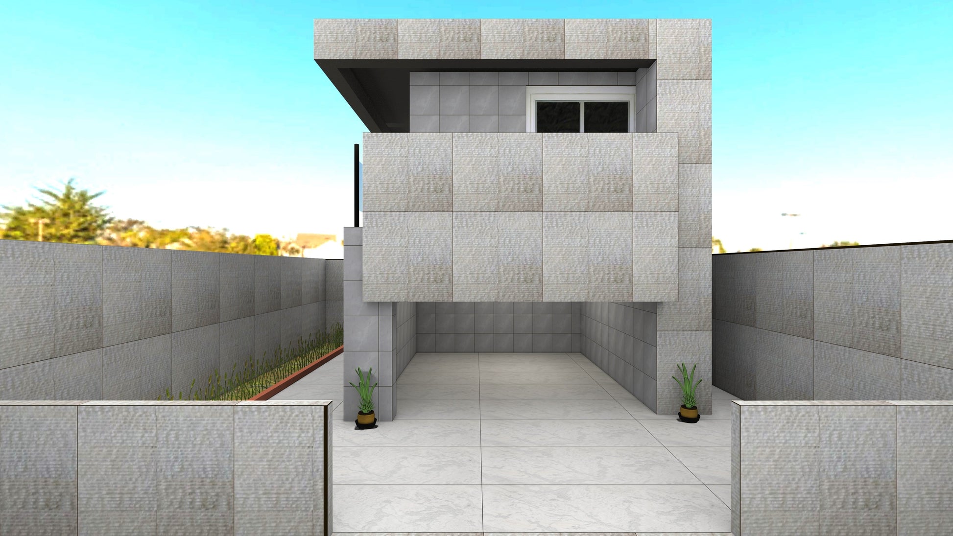 WHITE CHISELLED WATERFALL MAMTA MARBLES